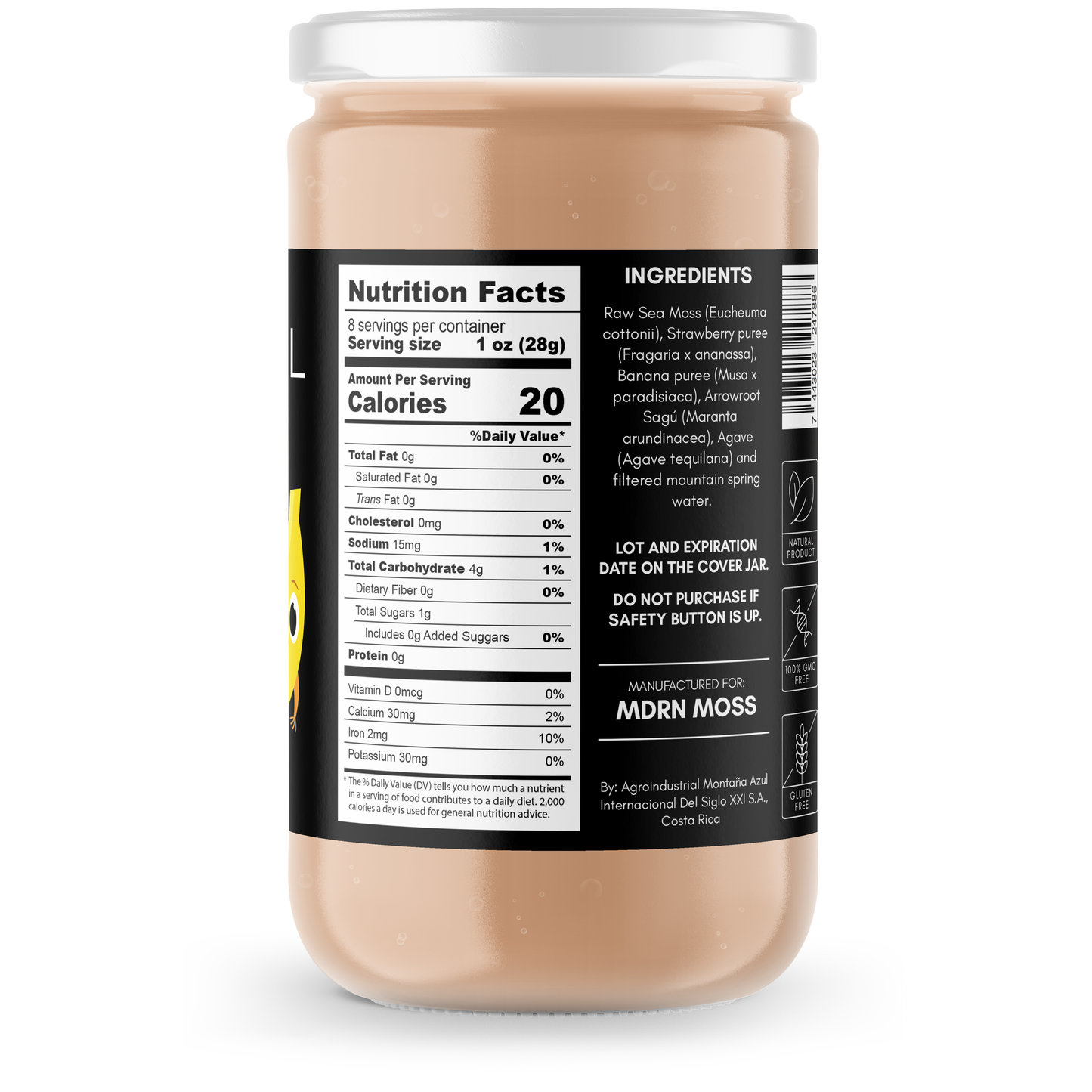 Sea Moss Gel FOR KIDS with Strawberry & Banana - MDRN Moss