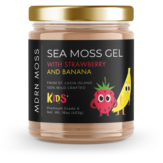 Sea Moss Power Gel FOR KIDS with Banana & Strawberry - MDRN Moss