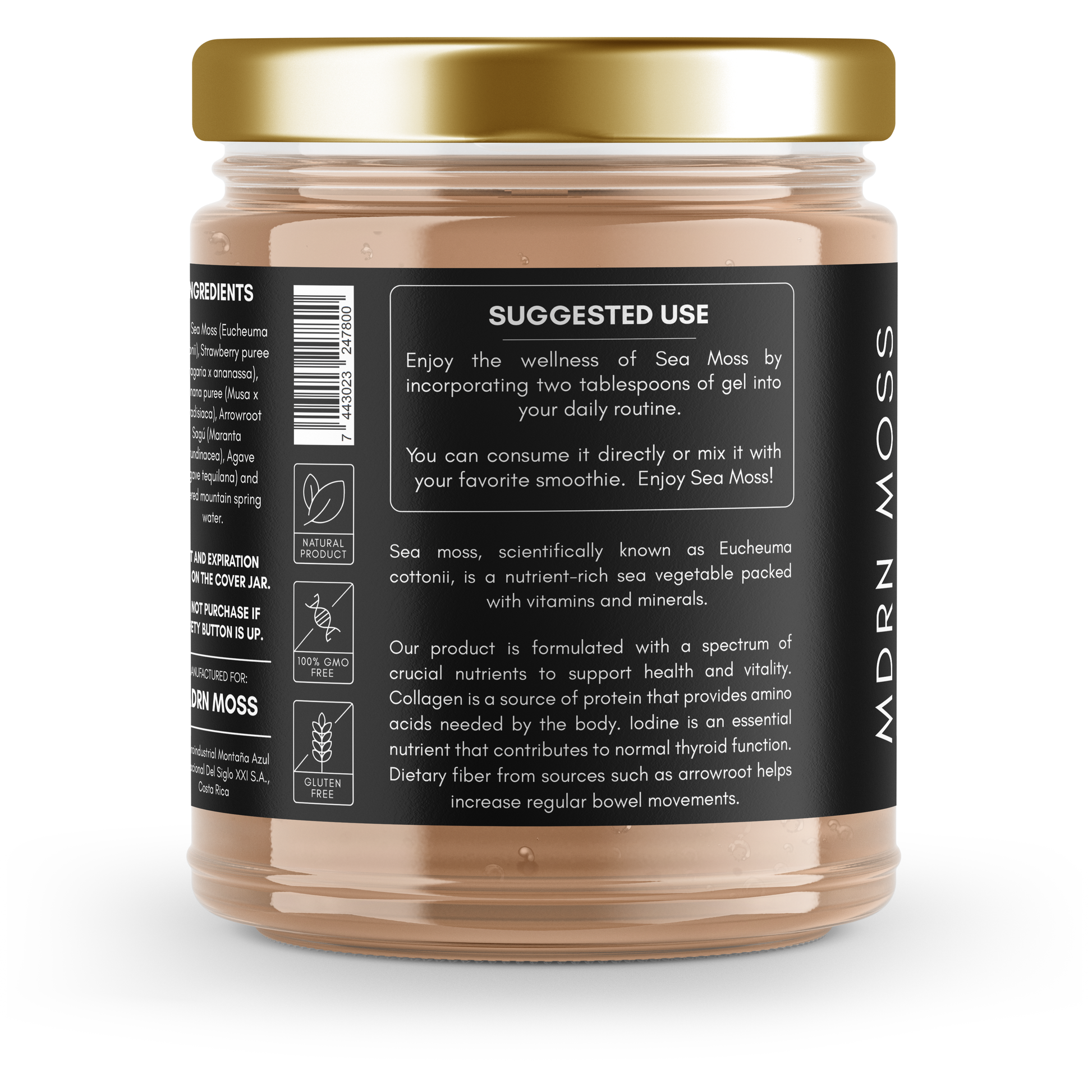 Sea Moss Power Gel FOR KIDS with Banana & Strawberry - MDRN Moss